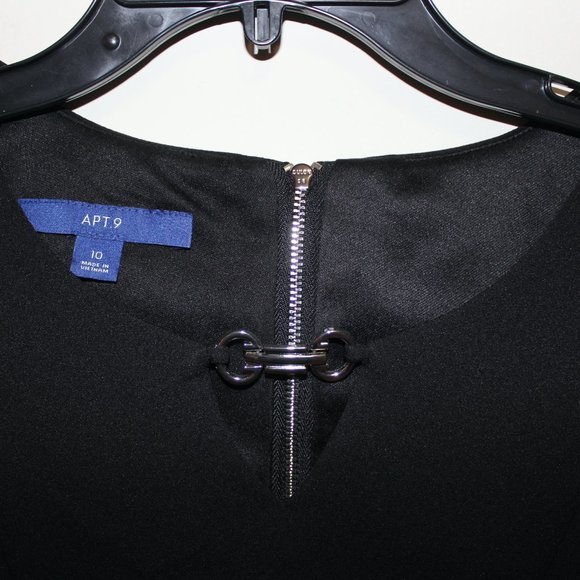 Apt. 9 Black Dress - Worn Once - Size 10 - Picture 2 of 3